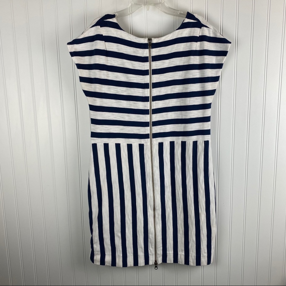 MADEWELL Navy & White Striped Dress - Picture 6 of 10